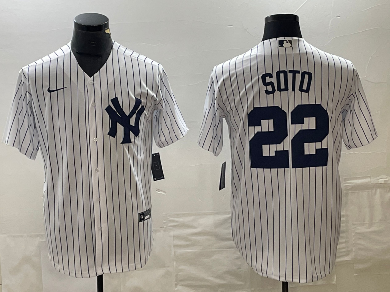 Men's New York Yankees Juan Soto #22 White Home Jersey